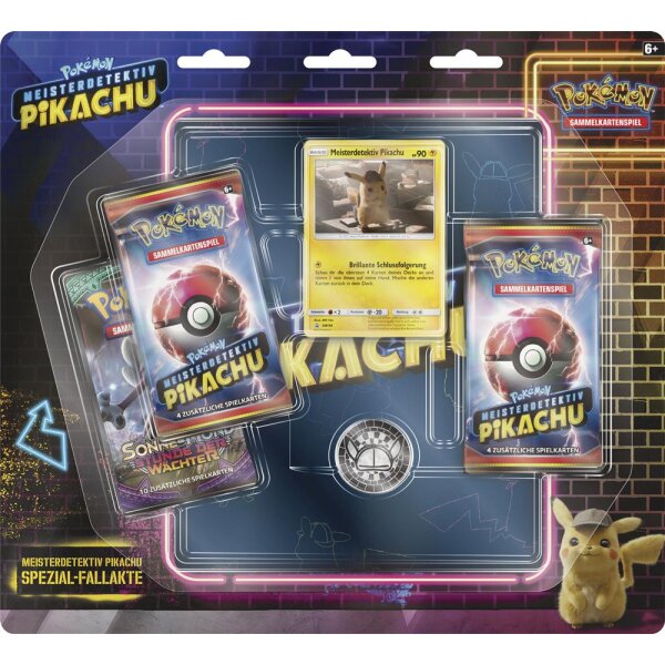 Meisterdetektiv Pikachu – Spezial-Fallkarte – 3-Pack Blister [DE]